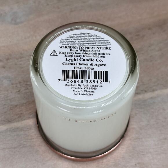 Lyght Candle Co. Cactus Flower & Agave Scent You Are Loved Collectible Candle - Picture 9 of 13